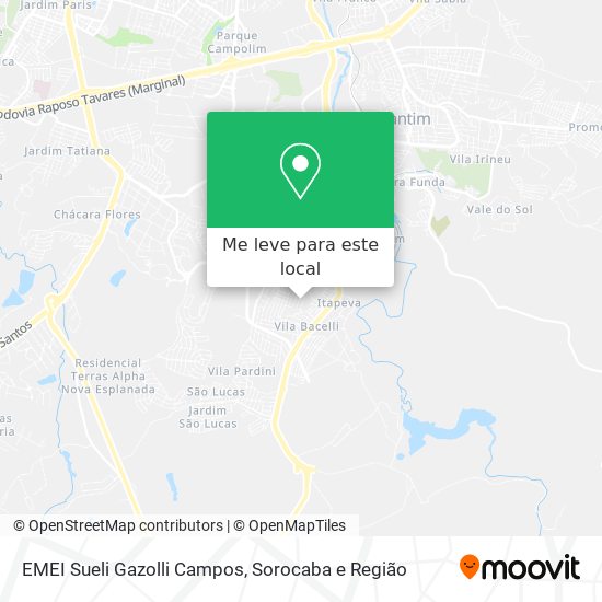 EMEI Sueli Gazolli Campos mapa