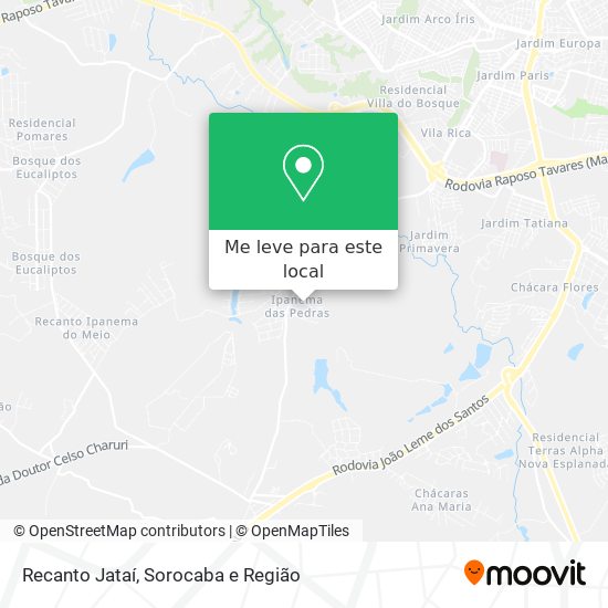 Recanto Jataí mapa