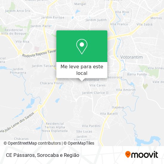 CE Pássaros mapa