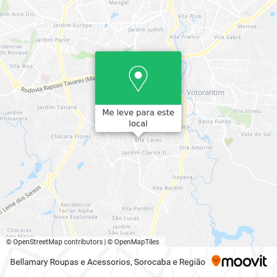 Bellamary Roupas e Acessorios mapa