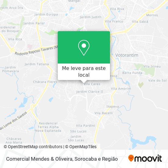 Comercial Mendes & Oliveira mapa