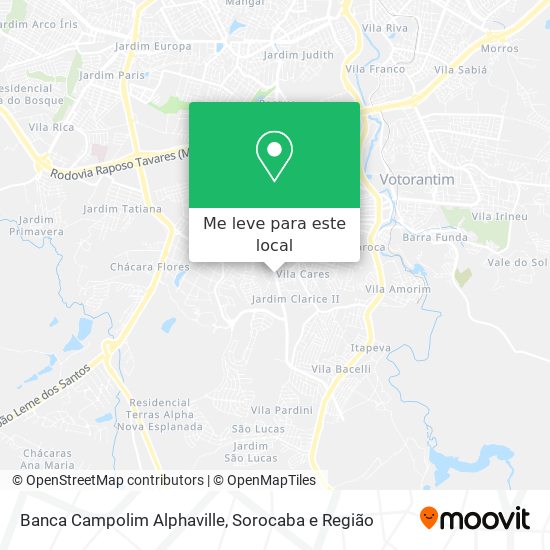 Banca Campolim Alphaville mapa