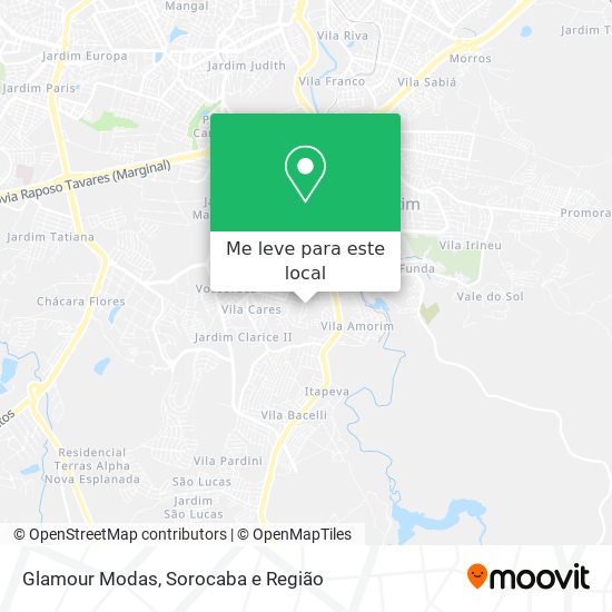 Glamour Modas mapa