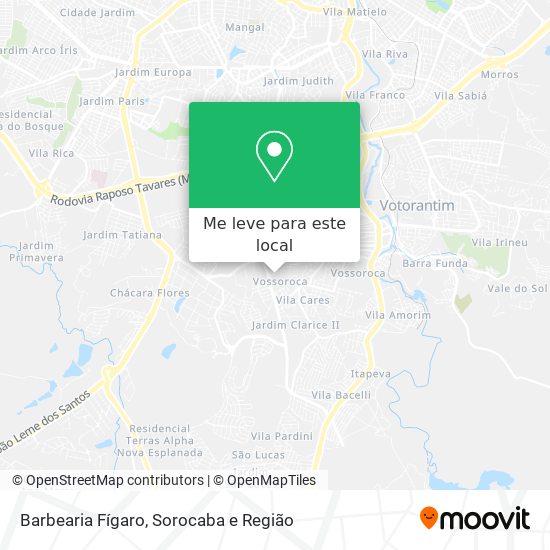 Barbearia Fígaro mapa