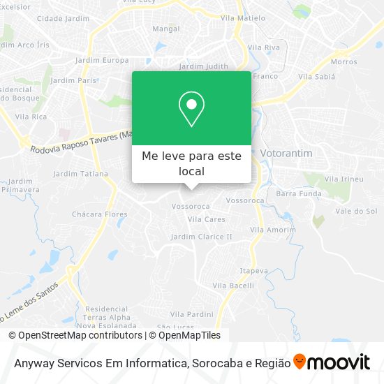 Anyway Servicos Em Informatica mapa