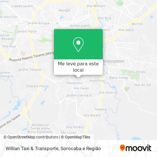 Willian Taxi & Transporte mapa