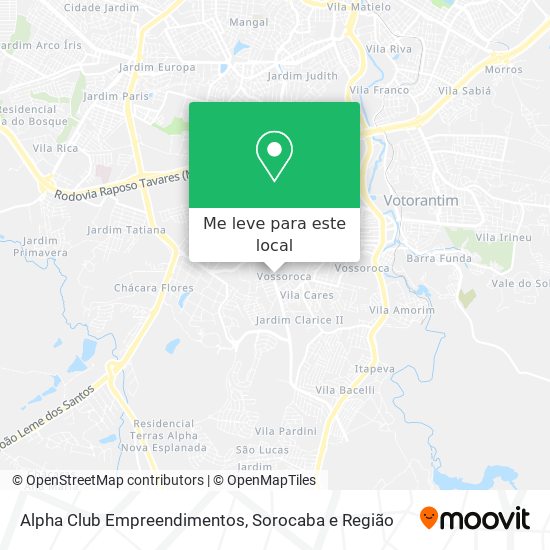 Alpha Club Empreendimentos mapa