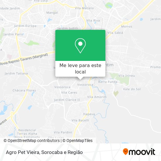 Agro Pet Vieira mapa
