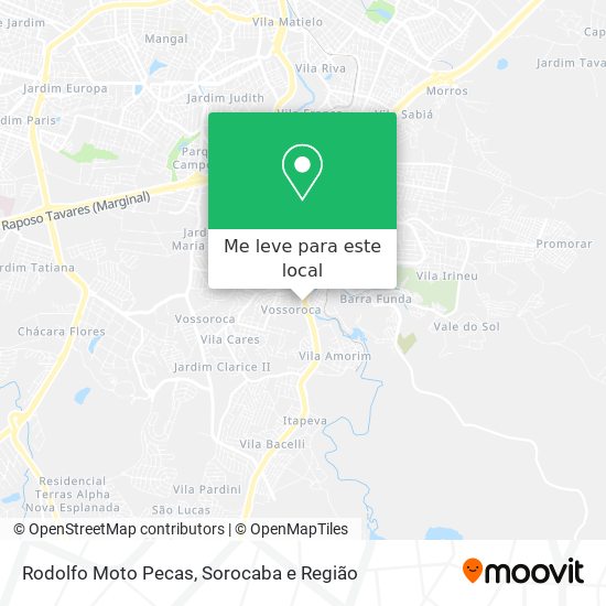 Rodolfo Moto Pecas mapa