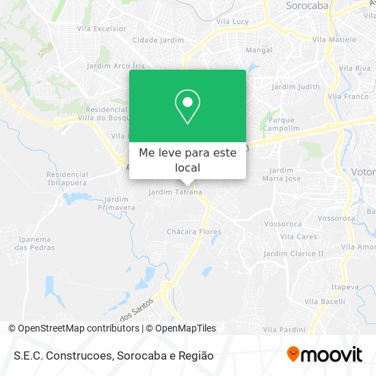S.E.C. Construcoes mapa