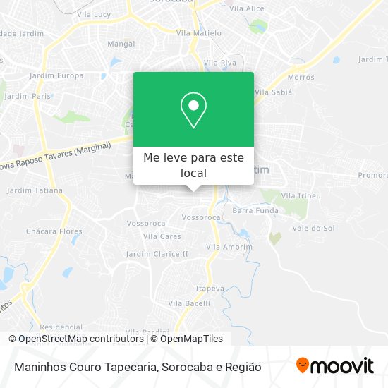 Maninhos Couro Tapecaria mapa