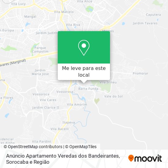 Anúncio Apartamento Veredas dos Bandeirantes mapa