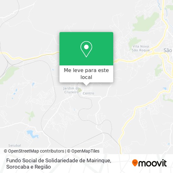 Fundo Social de Solidariedade de Mairinque mapa