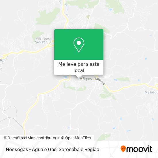 Nossogas - Água e Gás mapa