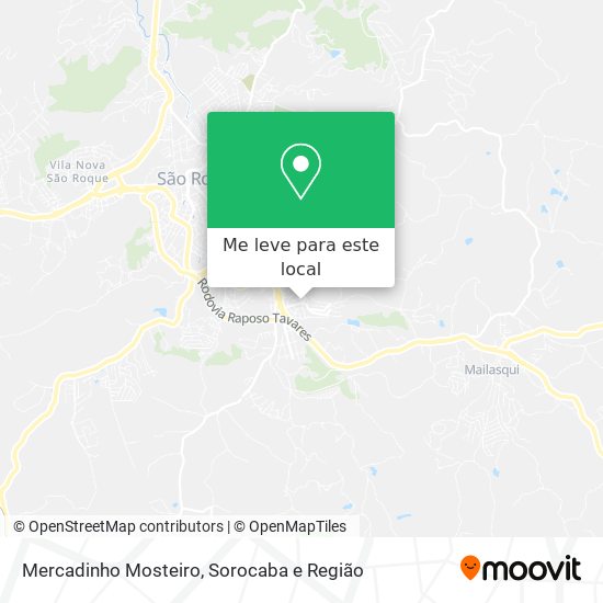 Mercadinho Mosteiro mapa