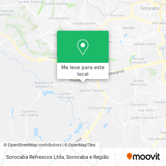 Sorocaba Refrescos Ltda mapa