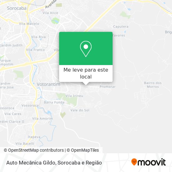 Auto Mecânica Gildo mapa