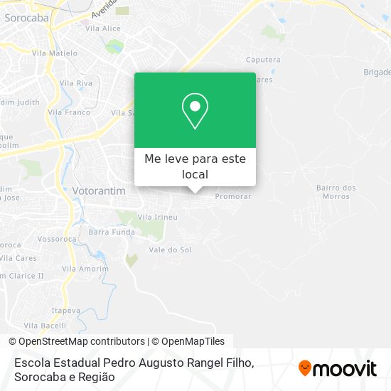 Escola Estadual Pedro Augusto Rangel Filho mapa