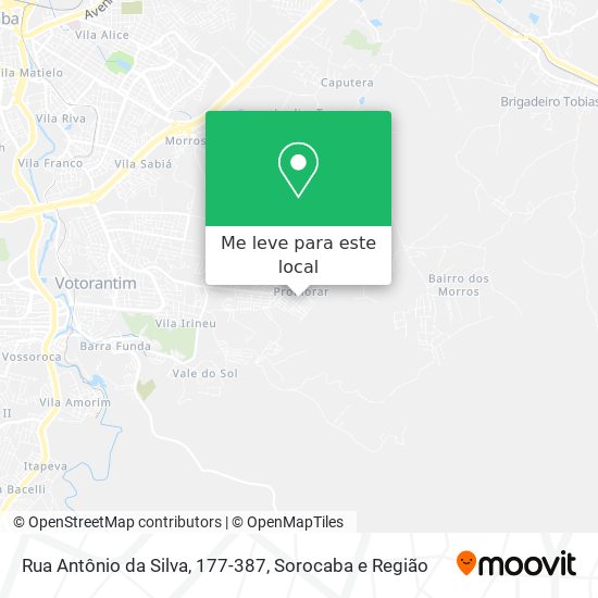 Rua Antônio da Silva, 177-387 mapa