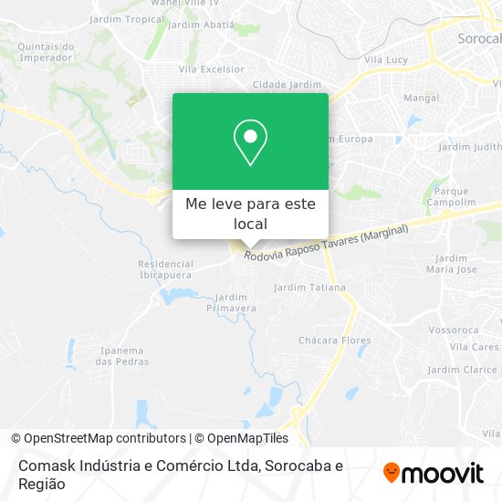 Comask Indústria e Comércio Ltda mapa