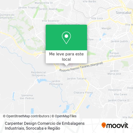 Carpenter Design Comercio de Embalagens Industriais mapa