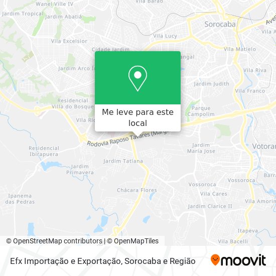 Efx Importação e Exportação mapa