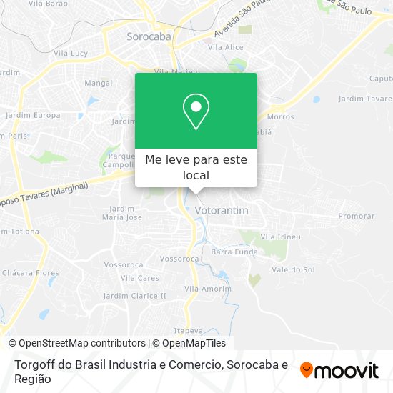 Torgoff do Brasil Industria e Comercio mapa