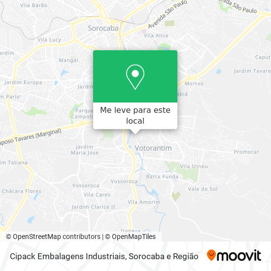 Cipack Embalagens Industriais mapa