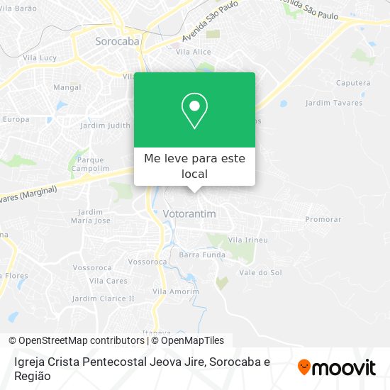 Igreja Crista Pentecostal Jeova Jire mapa