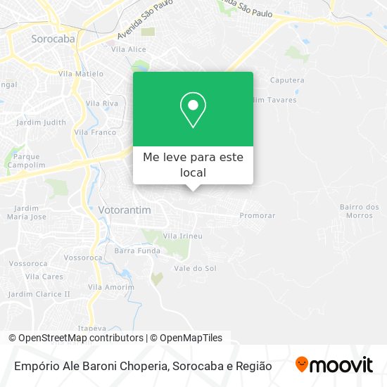 Empório Ale Baroni Choperia mapa