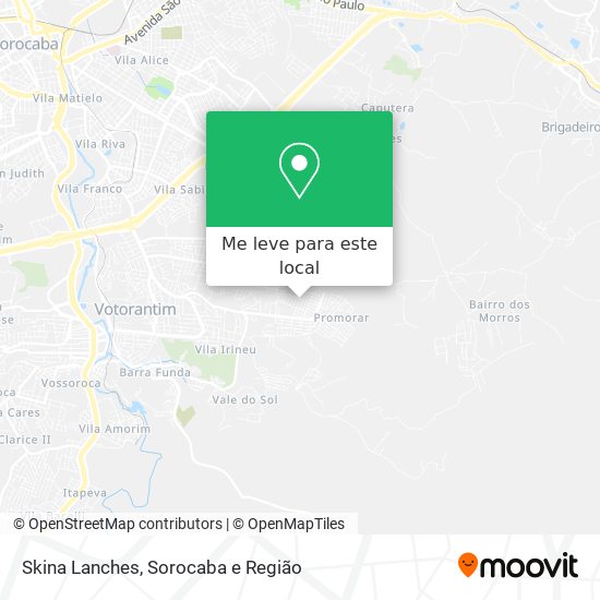 Skina Lanches mapa