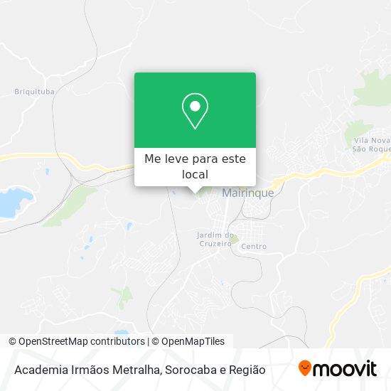 Academia Irmãos Metralha mapa