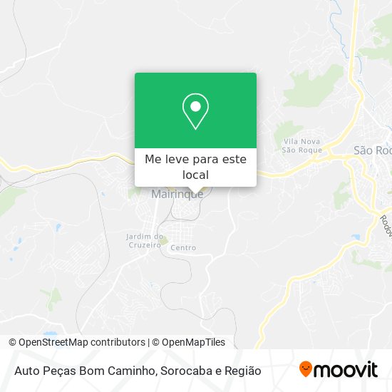 Auto Peças Bom Caminho mapa