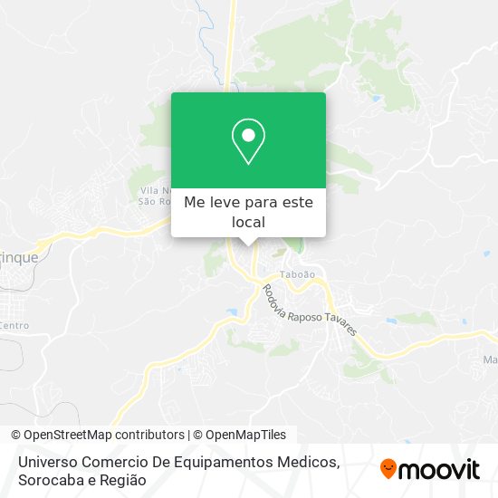 Universo Comercio De Equipamentos Medicos mapa