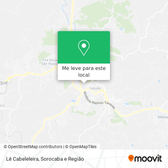 Lê Cabeleleira mapa