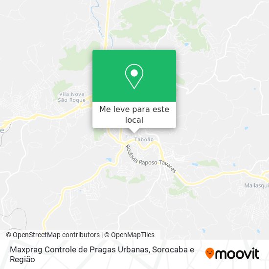 Maxprag Controle de Pragas Urbanas mapa