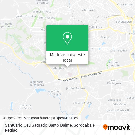 Santuario Céu Sagrado Santo Daime mapa