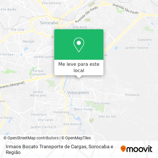 Irmaos Bocato Transporte de Cargas mapa