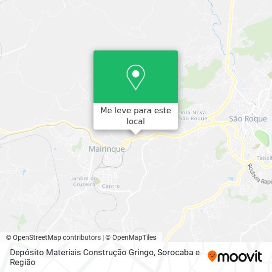 Depósito Materiais Construção Gringo mapa