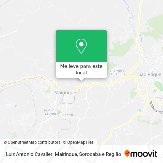 Luiz Antonio Cavalieri Mairinque mapa