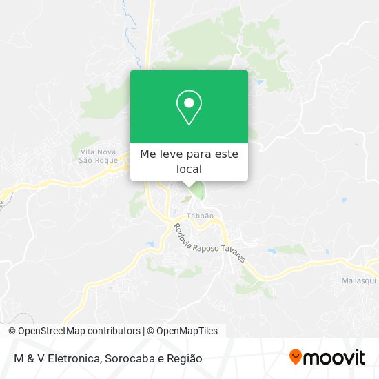 M & V Eletronica mapa