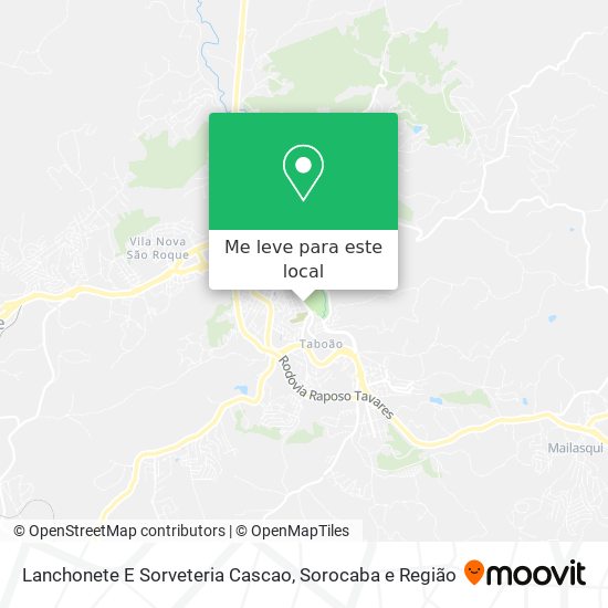 Lanchonete E Sorveteria Cascao mapa