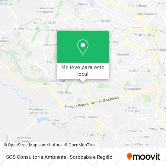 SOS Consultoria Ambiental mapa