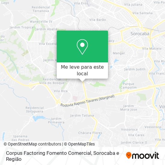 Corpus Factoring Fomento Comercial mapa