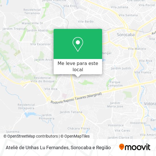 Ateliê de Unhas Lu Fernandes mapa