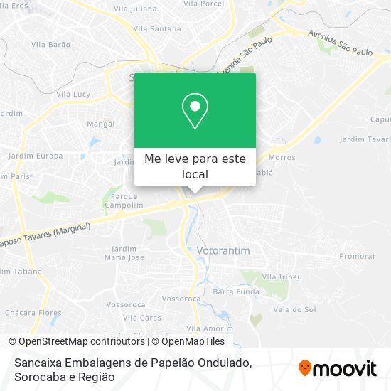 Sancaixa Embalagens de Papelão Ondulado mapa