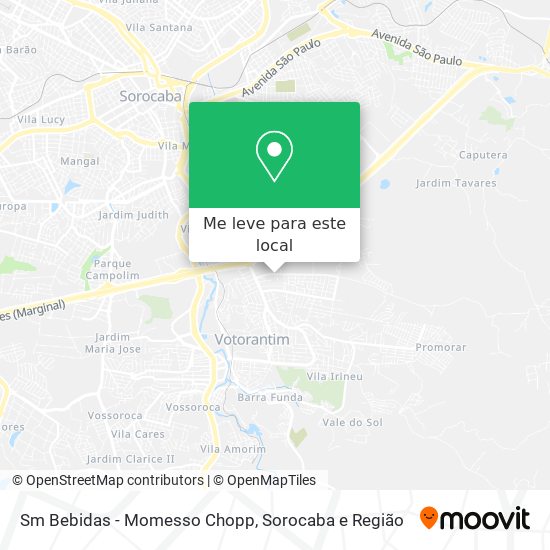 Sm Bebidas - Momesso Chopp mapa