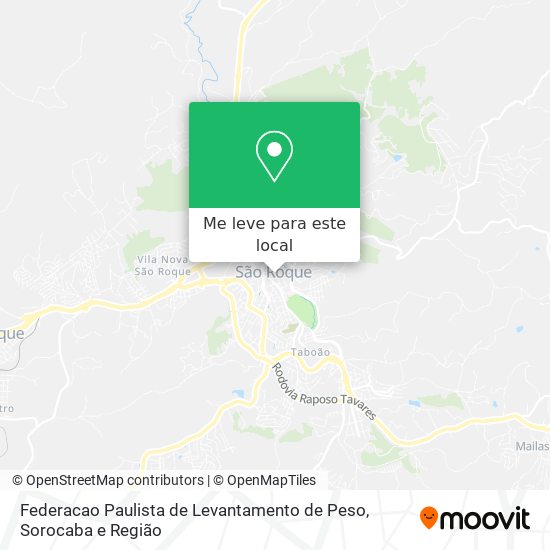 Federacao Paulista de Levantamento de Peso mapa