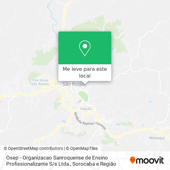 Osep - Organizacao Sanroquense de Ensino Profissionalizante S / s Ltda. mapa