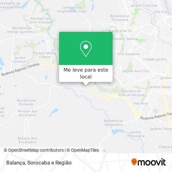 Balança mapa